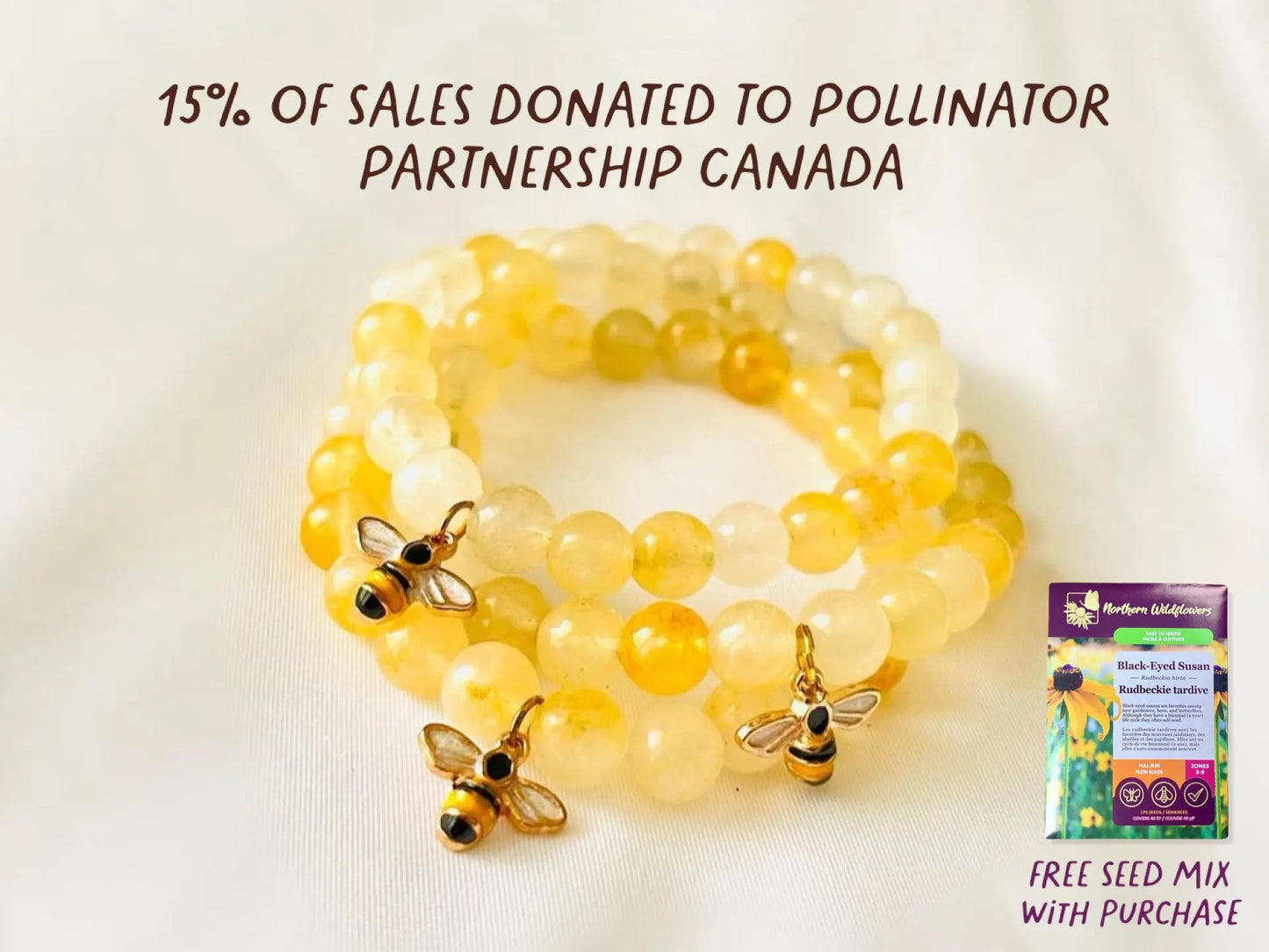BEE BRACELET | DONATION ITEM + FREE GIFT