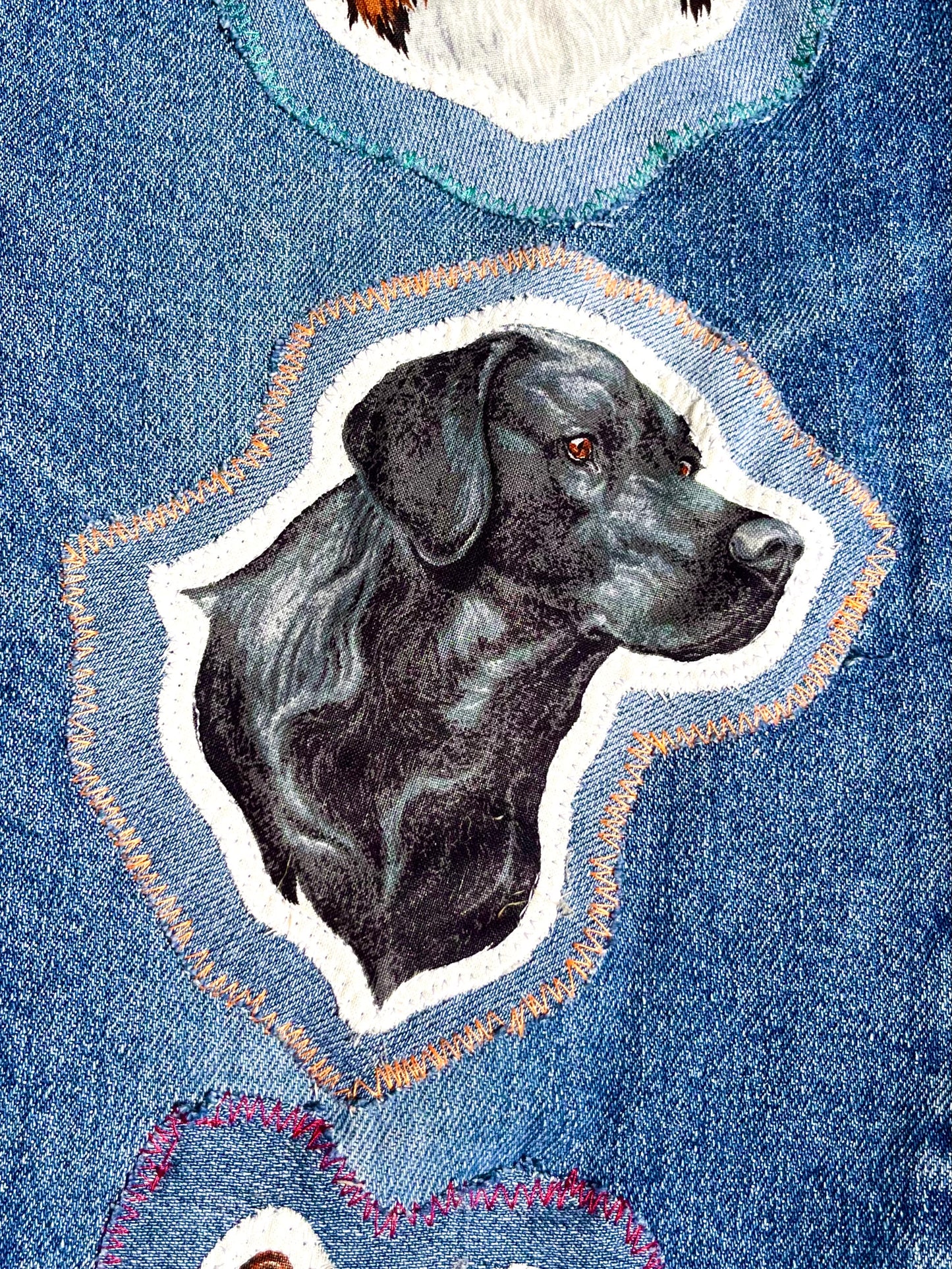 DOG BREEDS PATCHWORK JEANS