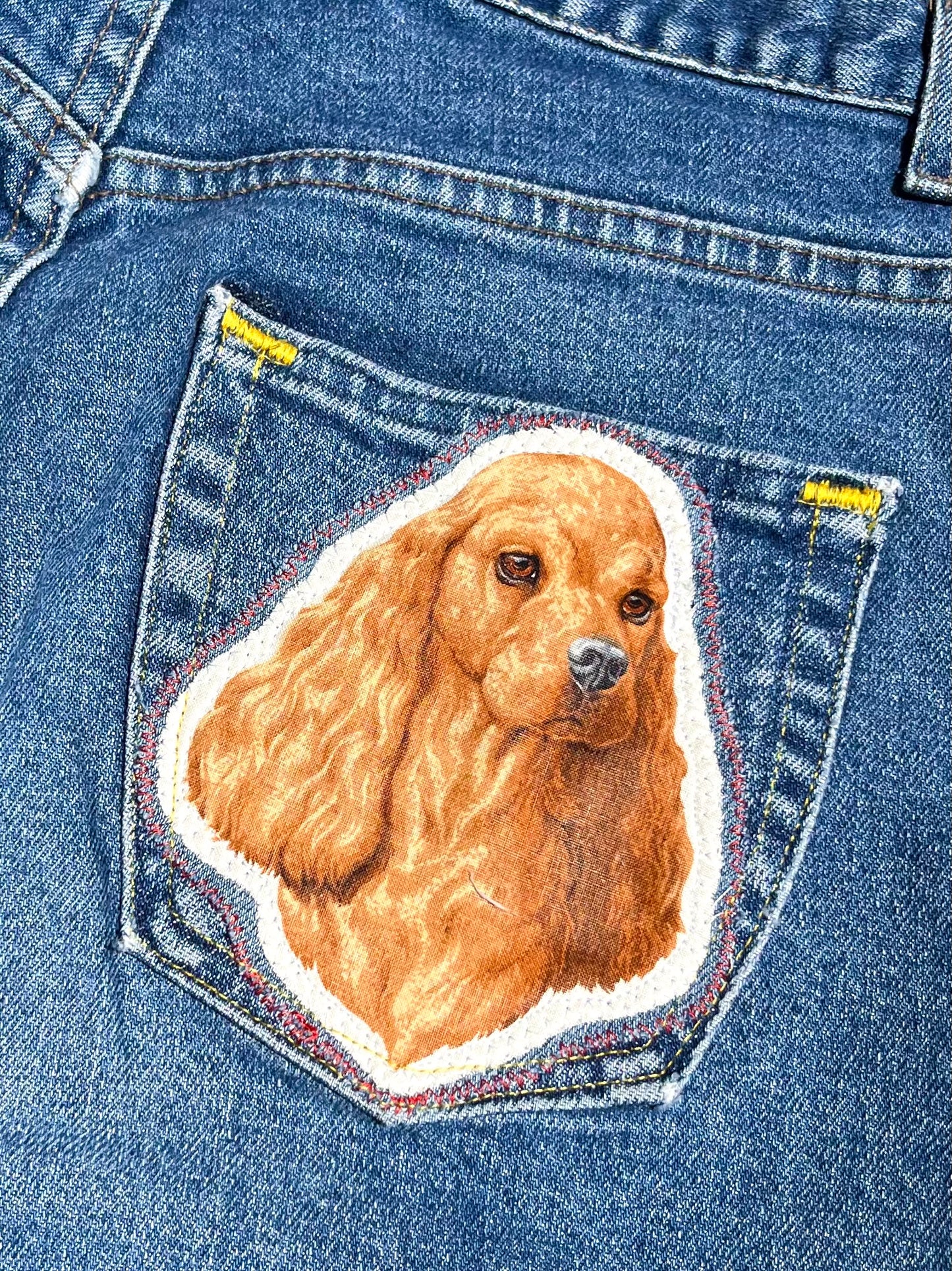 DOG BREEDS PATCHWORK JEANS