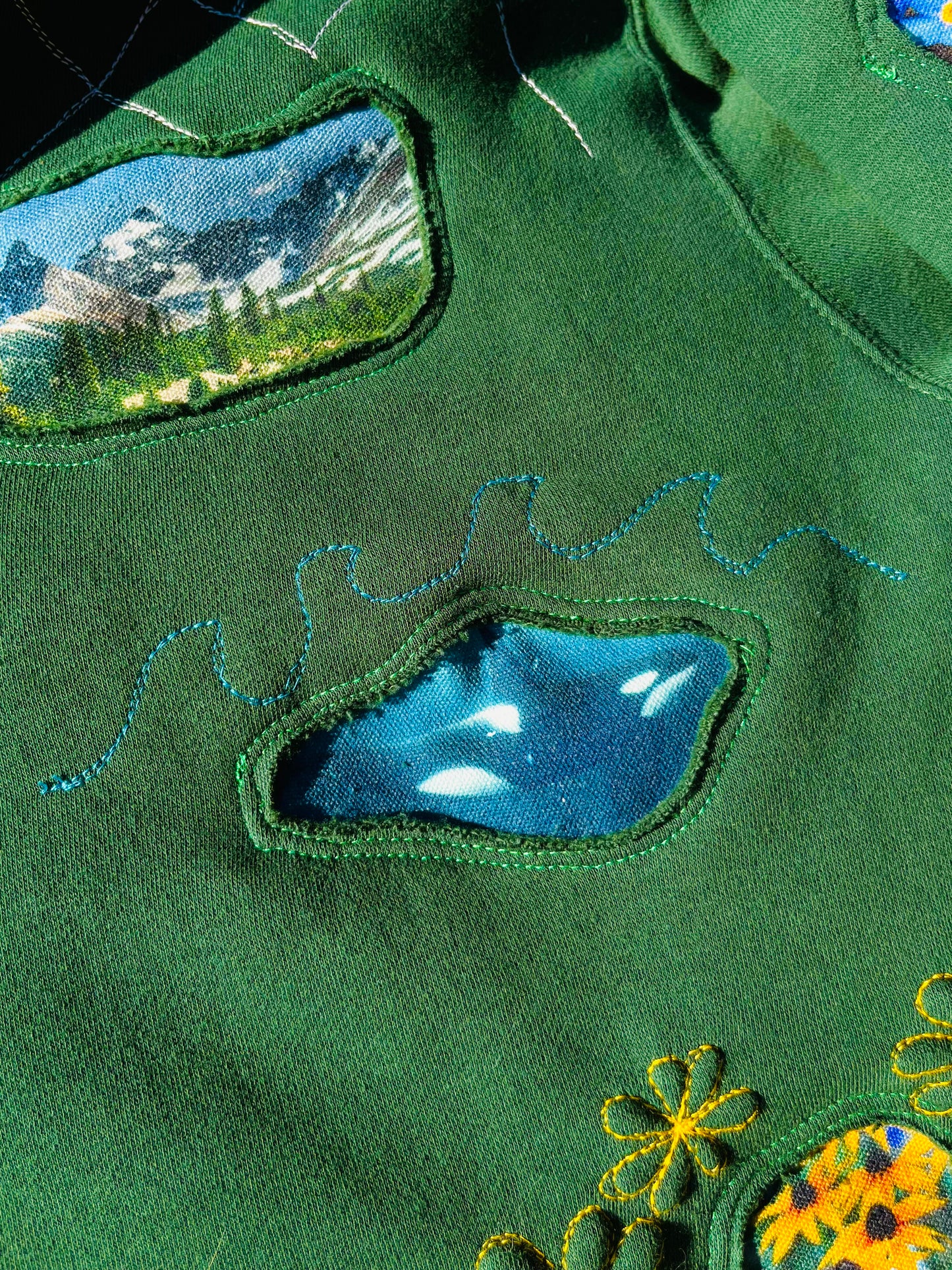 BRITISH COLUMBIA PATCHWORK SWEATSHIRT