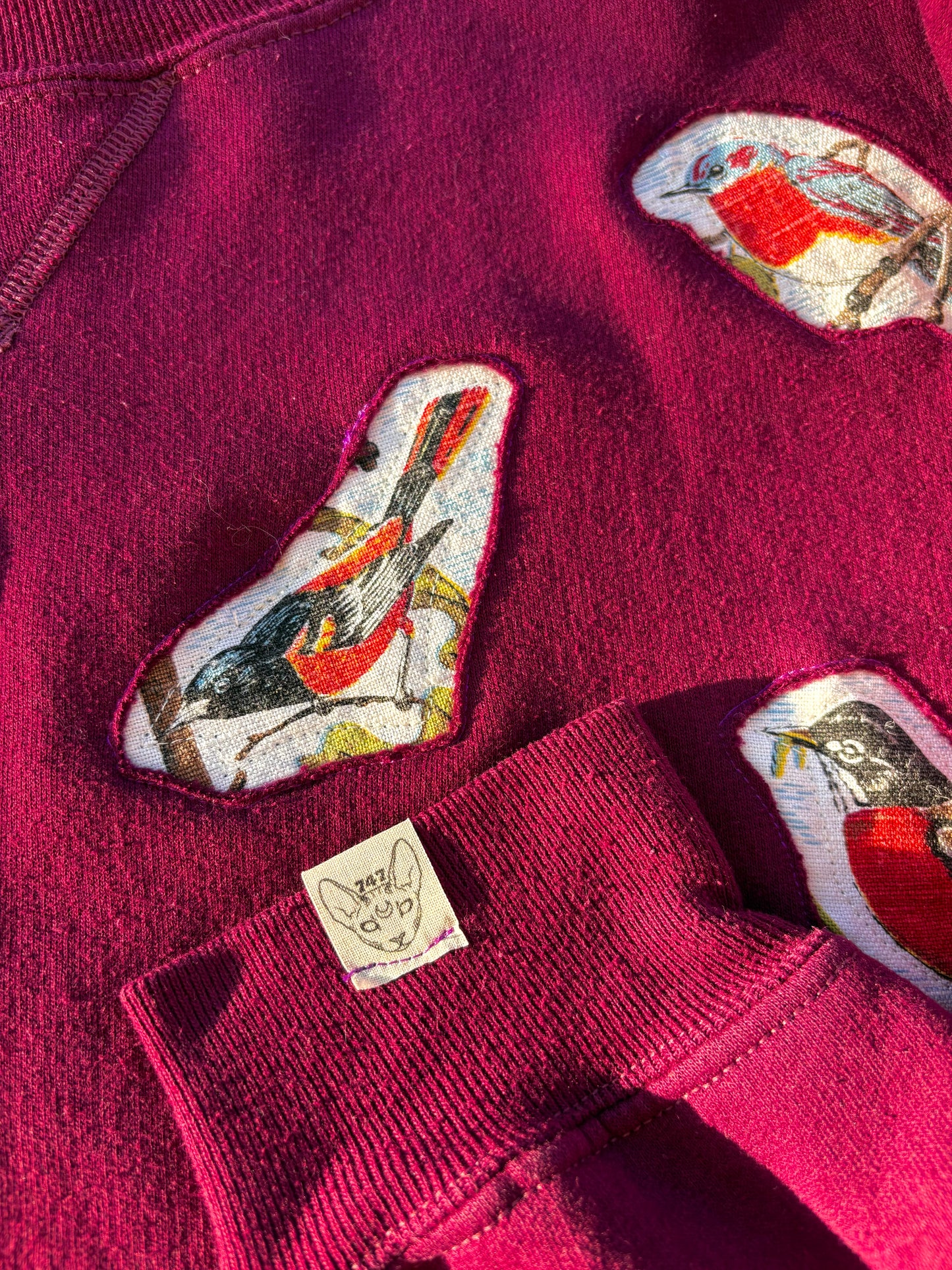 SONGBIRDS PATCHWORK SWEATSHIRT