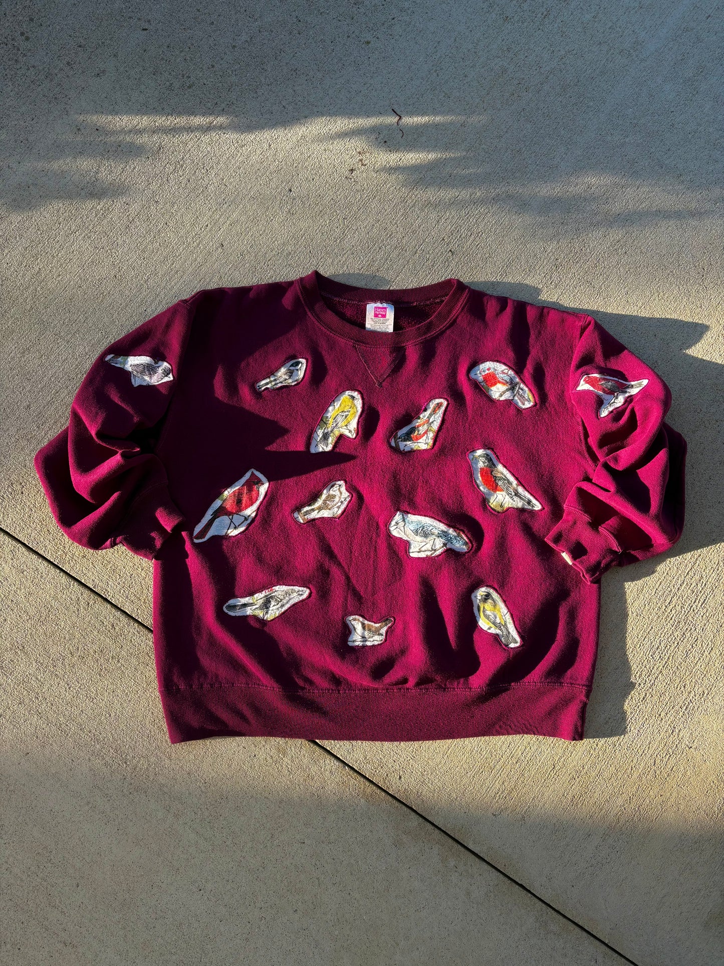SONGBIRDS PATCHWORK SWEATSHIRT